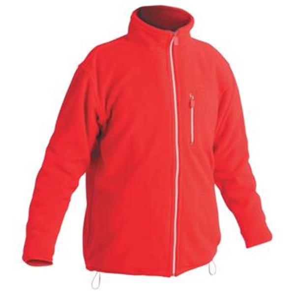 Bunda pracovní KARELA (vel.XS) fleece, lehká bez podšívky, červená