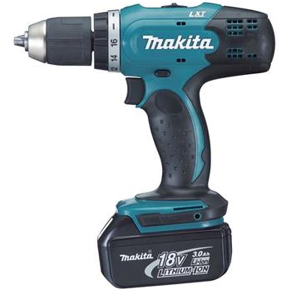 Makita DDF453SFE - 2-rychostní akumulátorová vrtačka, šroubovák Li-ion 18V 3,0Ah