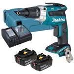 Makita DFS452RTJ-  Akumulátorový šroubovák do sádrokartonu a deskových materiálů Li-ion 18V 5,0 Ah