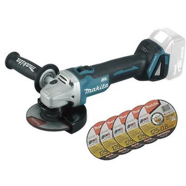 Makita DGA504ZX1 - Akumulátorová úhlová bruska pr. 125mm, Li-Ion 18V, bez aku "Z"