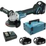 Makita DGA506RTJ - Akumulátorová úhlová bruska pr. 125mm, Li-Ion 18V, 8.500 ot/min, baterie 5,0 Ah