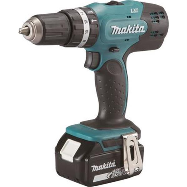 Makita DHP453SFE - Akumulátorová vrtačka příklepová, šroubovák 18V, Li-Ion 3,0 Ah, 2 rychlosti