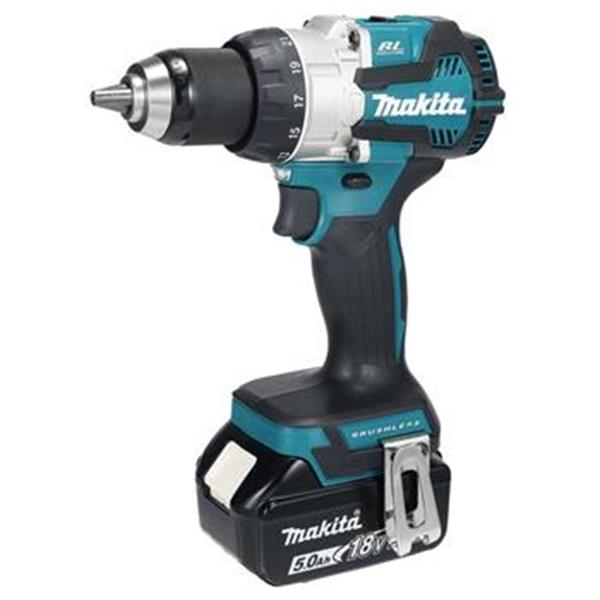 Makita DHP489RTJ - Aku bezuhlíkový příklepový šroubovák Li-ion LXT 18V 5,0 Ah,Makpac