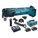 Makita DTM51RFJX1 - Akumulátorová oscilační bruska MultiTool, 18V 3,0 Ah Li-Ion akumulátory