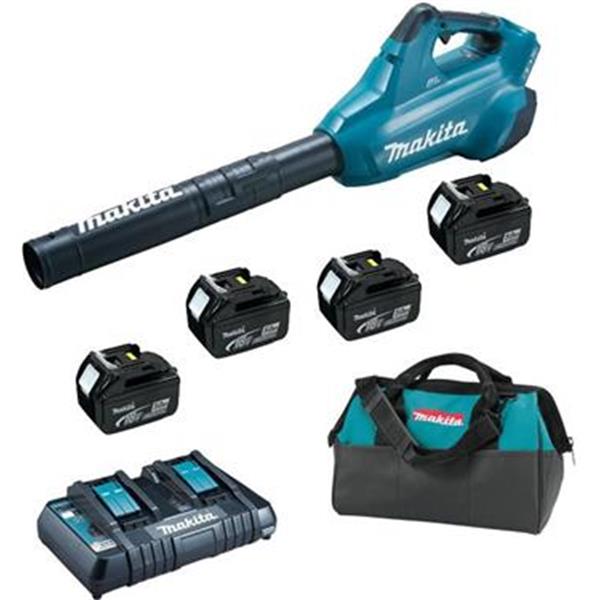 Makita DUB362PT4X - Akumulátorový ofukovač Li-ion 2x18V - 4x aku 18 V 5,0Ah + taška