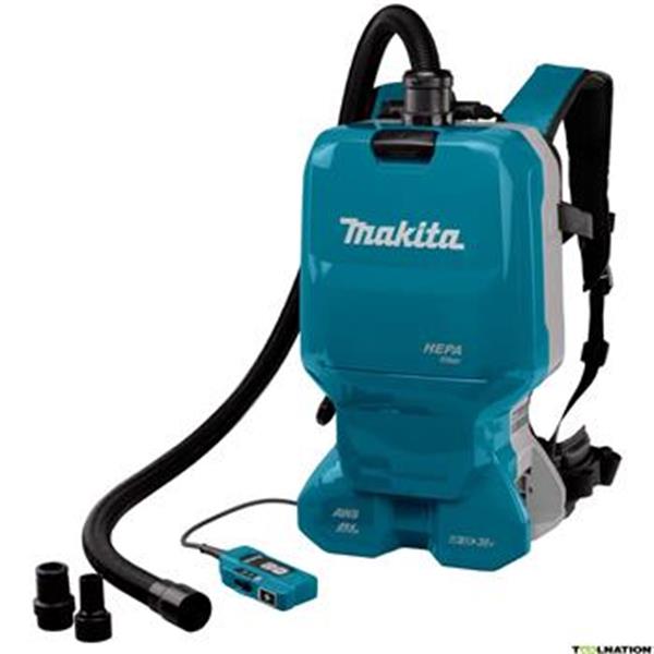 Makita DVC665ZU - Akumulátorový vysavač zádový s AWS Li-ion LXT 2x18V, bez aku "Z"