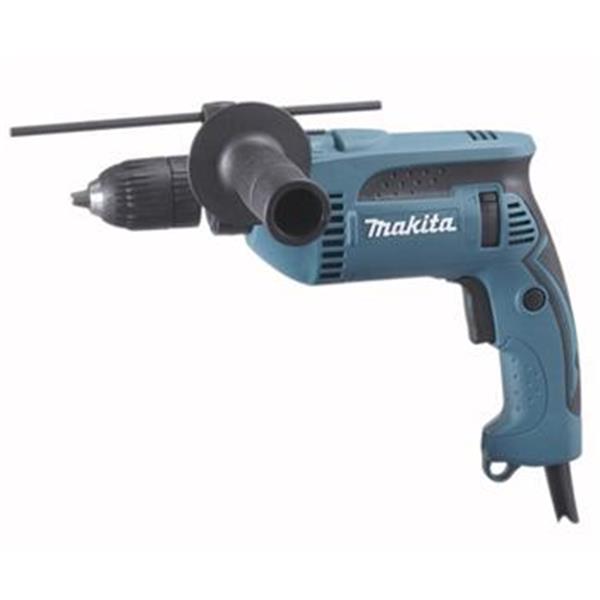 Makita HP1641K - Vrtačka s příklepem, rychlosklíčidlo, v kufru, 680 W