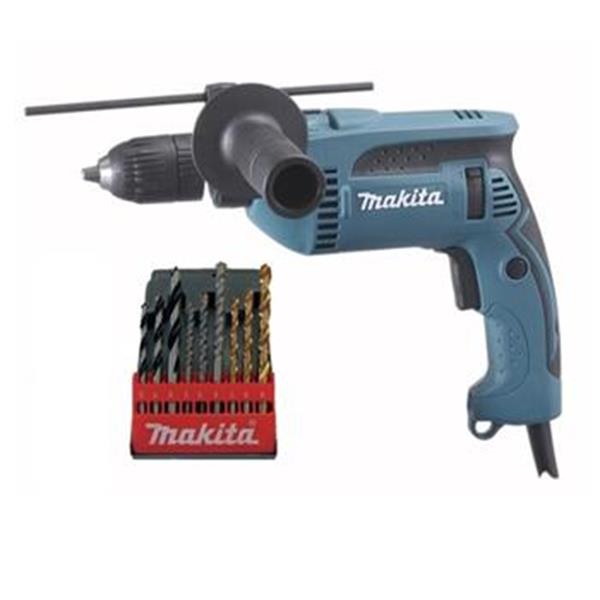 Makita HP1641K1X - Vrtačka s příklepem, rychlosklíčidlo, 680W, kufr