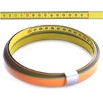 Páska měřící ocelová 5m samolepící, šíře 13mm, dělení po mm, barva žlutá SK 825Sa (ZPRAVA DOLEVA)